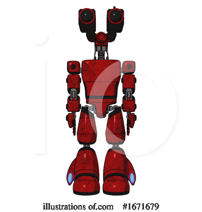Royalty-Free (RF) Robot Clipart Illustration by Leo Blanchette - Stock Sample #1671679