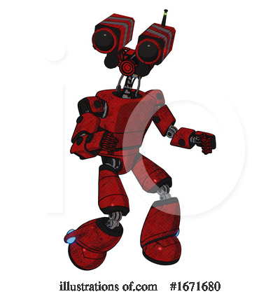 Royalty-Free (RF) Robot Clipart Illustration by Leo Blanchette - Stock Sample #1671680