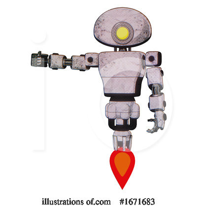 Royalty-Free (RF) Robot Clipart Illustration by Leo Blanchette - Stock Sample #1671683