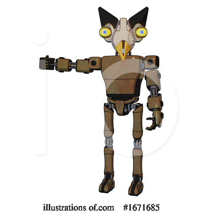 Royalty-Free (RF) Robot Clipart Illustration by Leo Blanchette - Stock Sample #1671685