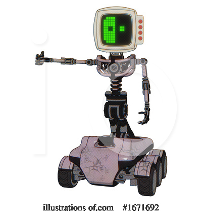 Royalty-Free (RF) Robot Clipart Illustration by Leo Blanchette - Stock Sample #1671692