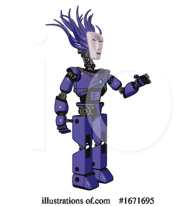 Royalty-Free (RF) Robot Clipart Illustration by Leo Blanchette - Stock Sample #1671695
