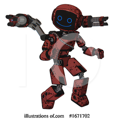 Royalty-Free (RF) Robot Clipart Illustration by Leo Blanchette - Stock Sample #1671702