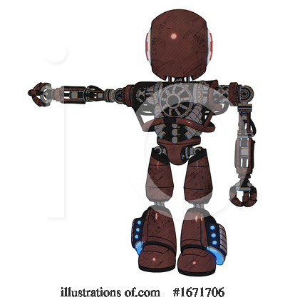 Royalty-Free (RF) Robot Clipart Illustration by Leo Blanchette - Stock Sample #1671706