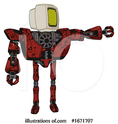 Royalty-Free (RF) Robot Clipart Illustration by Leo Blanchette - Stock Sample #1671707