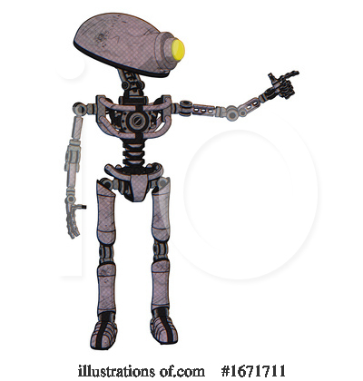 Royalty-Free (RF) Robot Clipart Illustration by Leo Blanchette - Stock Sample #1671711