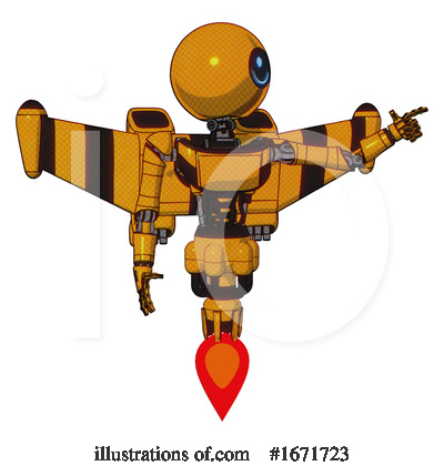 Royalty-Free (RF) Robot Clipart Illustration by Leo Blanchette - Stock Sample #1671723