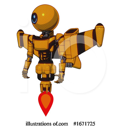 Royalty-Free (RF) Robot Clipart Illustration by Leo Blanchette - Stock Sample #1671725