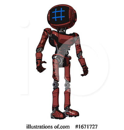 Royalty-Free (RF) Robot Clipart Illustration by Leo Blanchette - Stock Sample #1671727