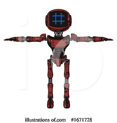Royalty-Free (RF) Robot Clipart Illustration by Leo Blanchette - Stock Sample #1671728