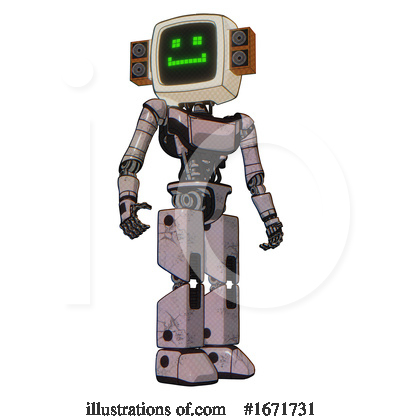 Royalty-Free (RF) Robot Clipart Illustration by Leo Blanchette - Stock Sample #1671731