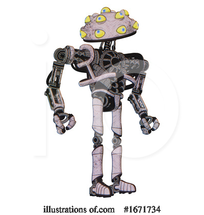 Royalty-Free (RF) Robot Clipart Illustration by Leo Blanchette - Stock Sample #1671734