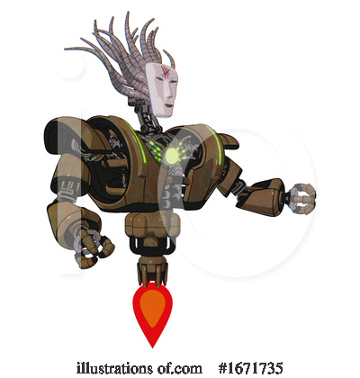 Royalty-Free (RF) Robot Clipart Illustration by Leo Blanchette - Stock Sample #1671735