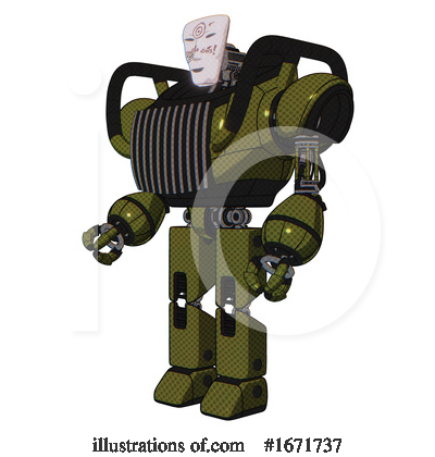 Royalty-Free (RF) Robot Clipart Illustration by Leo Blanchette - Stock Sample #1671737