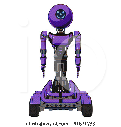Royalty-Free (RF) Robot Clipart Illustration by Leo Blanchette - Stock Sample #1671738