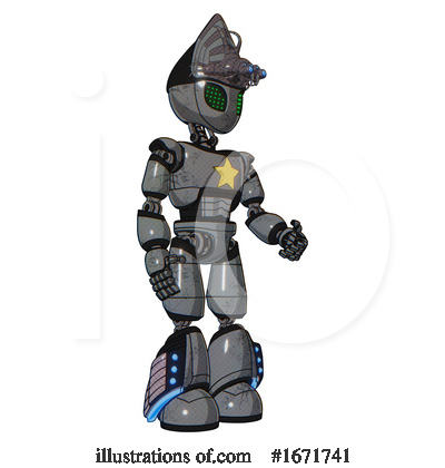 Royalty-Free (RF) Robot Clipart Illustration by Leo Blanchette - Stock Sample #1671741
