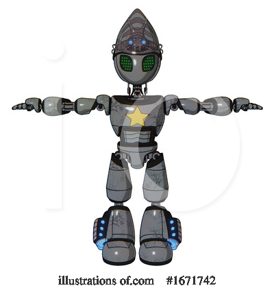 Royalty-Free (RF) Robot Clipart Illustration by Leo Blanchette - Stock Sample #1671742