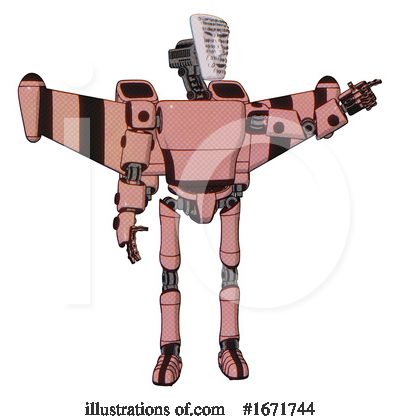 Royalty-Free (RF) Robot Clipart Illustration by Leo Blanchette - Stock Sample #1671744