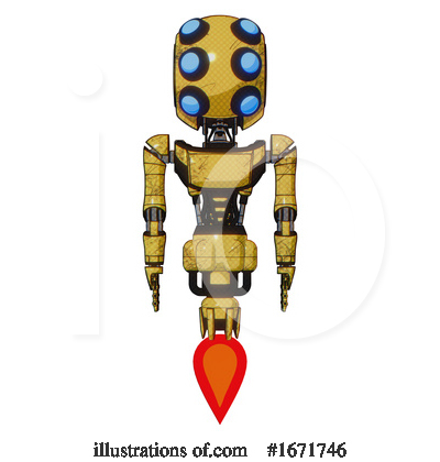 Royalty-Free (RF) Robot Clipart Illustration by Leo Blanchette - Stock Sample #1671746