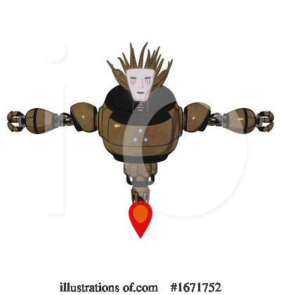 Royalty-Free (RF) Robot Clipart Illustration by Leo Blanchette - Stock Sample #1671752