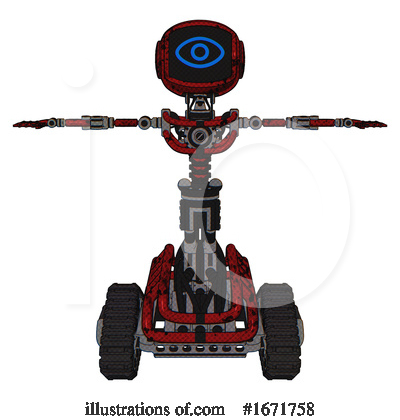 Royalty-Free (RF) Robot Clipart Illustration by Leo Blanchette - Stock Sample #1671758