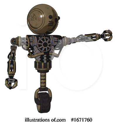 Royalty-Free (RF) Robot Clipart Illustration by Leo Blanchette - Stock Sample #1671760