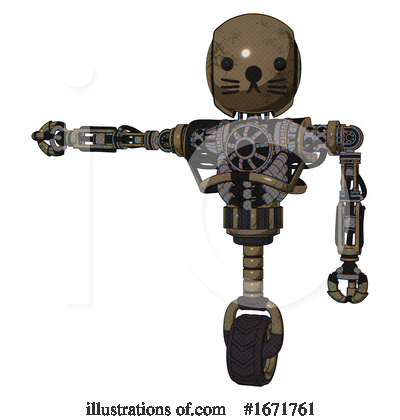 Royalty-Free (RF) Robot Clipart Illustration by Leo Blanchette - Stock Sample #1671761