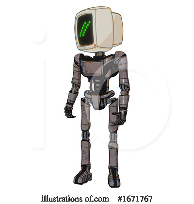 Royalty-Free (RF) Robot Clipart Illustration by Leo Blanchette - Stock Sample #1671767