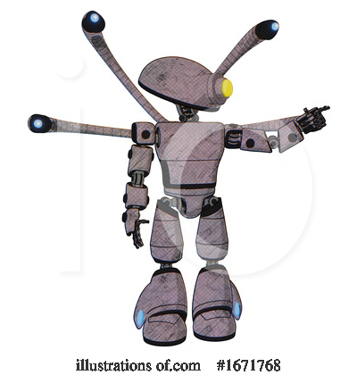 Royalty-Free (RF) Robot Clipart Illustration by Leo Blanchette - Stock Sample #1671768