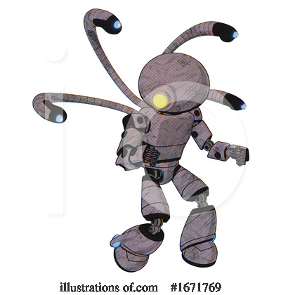Royalty-Free (RF) Robot Clipart Illustration by Leo Blanchette - Stock Sample #1671769