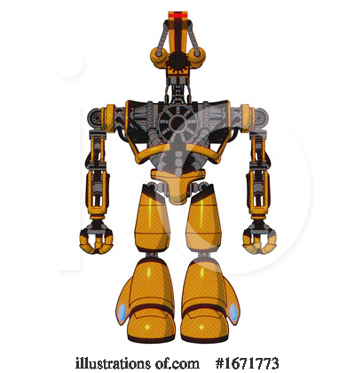 Royalty-Free (RF) Robot Clipart Illustration by Leo Blanchette - Stock Sample #1671773