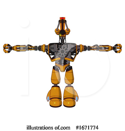 Royalty-Free (RF) Robot Clipart Illustration by Leo Blanchette - Stock Sample #1671774