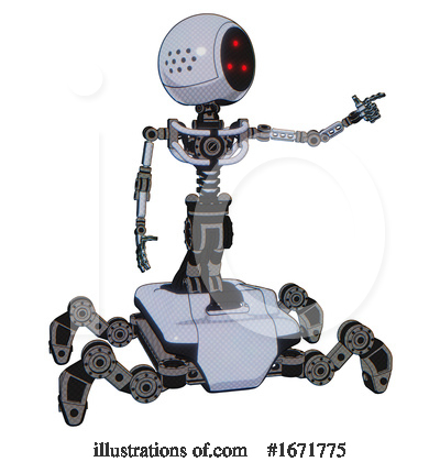 Royalty-Free (RF) Robot Clipart Illustration by Leo Blanchette - Stock Sample #1671775