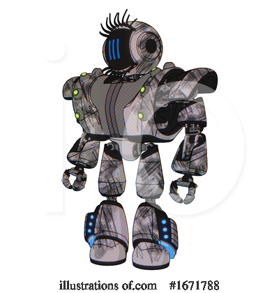 Royalty-Free (RF) Robot Clipart Illustration by Leo Blanchette - Stock Sample #1671788