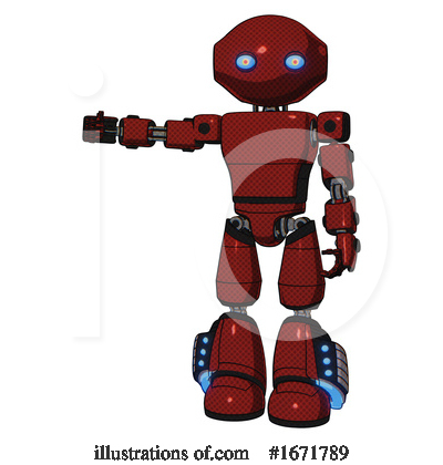 Royalty-Free (RF) Robot Clipart Illustration by Leo Blanchette - Stock Sample #1671789