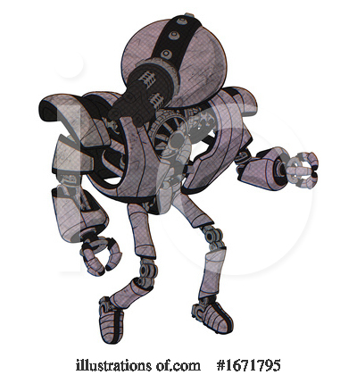 Royalty-Free (RF) Robot Clipart Illustration by Leo Blanchette - Stock Sample #1671795