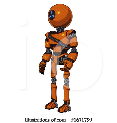Royalty-Free (RF) Robot Clipart Illustration by Leo Blanchette - Stock Sample #1671799