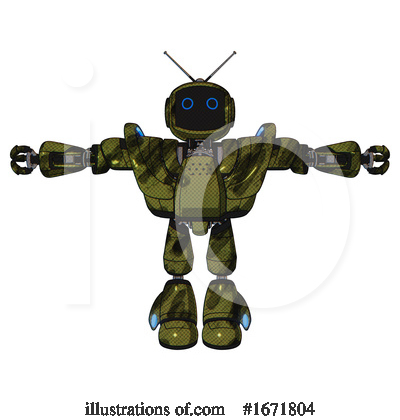 Royalty-Free (RF) Robot Clipart Illustration by Leo Blanchette - Stock Sample #1671804