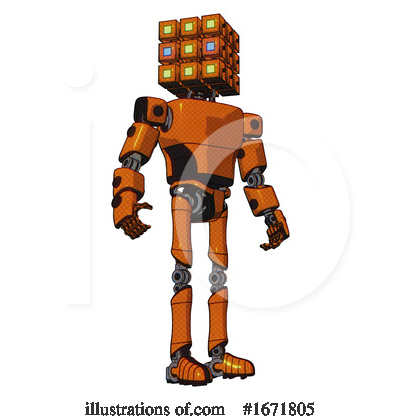 Royalty-Free (RF) Robot Clipart Illustration by Leo Blanchette - Stock Sample #1671805
