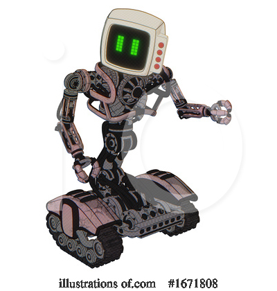 Royalty-Free (RF) Robot Clipart Illustration by Leo Blanchette - Stock Sample #1671808
