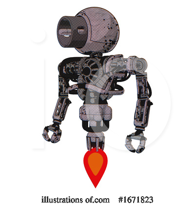 Royalty-Free (RF) Robot Clipart Illustration by Leo Blanchette - Stock Sample #1671823