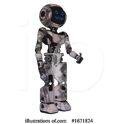 Royalty-Free (RF) Robot Clipart Illustration by Leo Blanchette - Stock Sample #1671824
