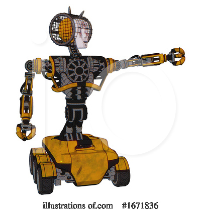 Royalty-Free (RF) Robot Clipart Illustration by Leo Blanchette - Stock Sample #1671836