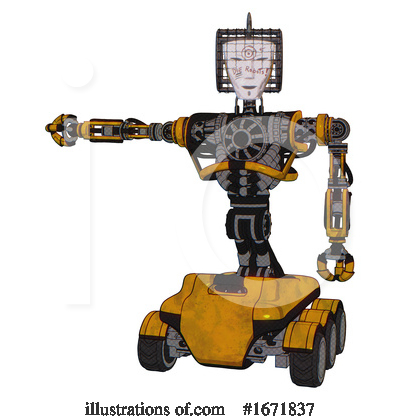Royalty-Free (RF) Robot Clipart Illustration by Leo Blanchette - Stock Sample #1671837