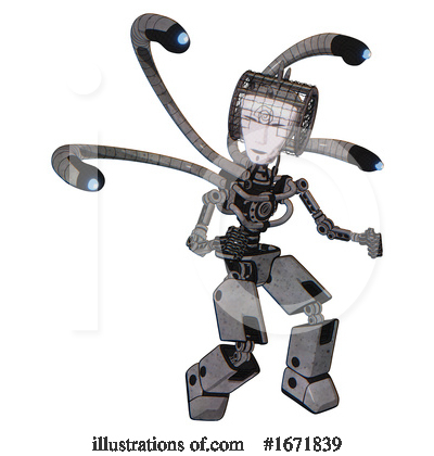 Royalty-Free (RF) Robot Clipart Illustration by Leo Blanchette - Stock Sample #1671839