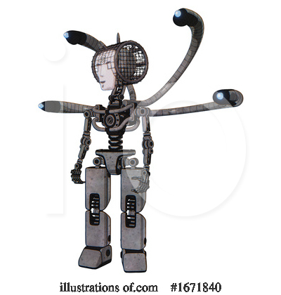 Royalty-Free (RF) Robot Clipart Illustration by Leo Blanchette - Stock Sample #1671840