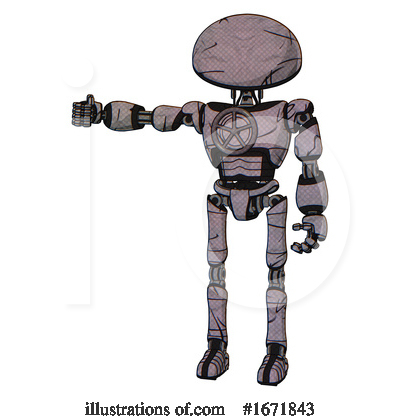 Royalty-Free (RF) Robot Clipart Illustration by Leo Blanchette - Stock Sample #1671843