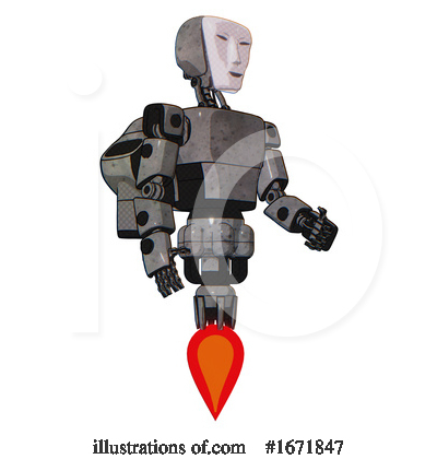 Royalty-Free (RF) Robot Clipart Illustration by Leo Blanchette - Stock Sample #1671847