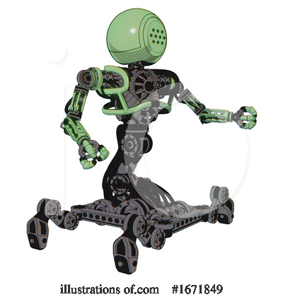 Royalty-Free (RF) Robot Clipart Illustration by Leo Blanchette - Stock Sample #1671849