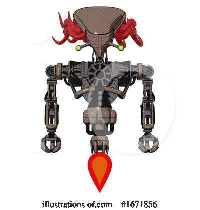 Royalty-Free (RF) Robot Clipart Illustration by Leo Blanchette - Stock Sample #1671856
